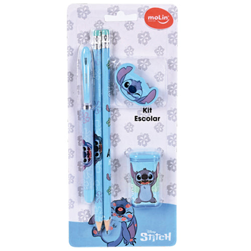 Kit Escolar - Molin - Stitch 5 Itens