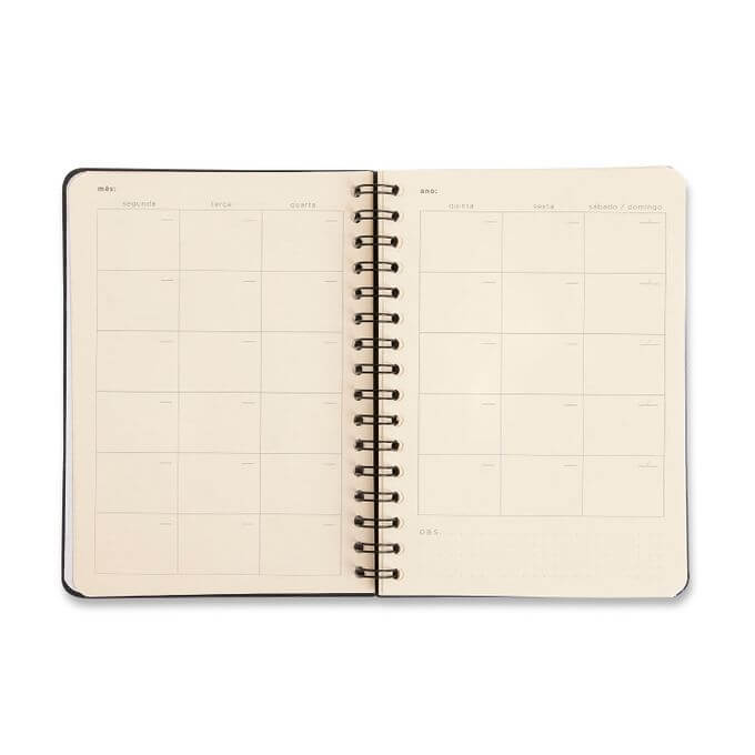 Planner Permanente Wire-o Financeiro - Cícero - 14,8x21cm Brisa Floral