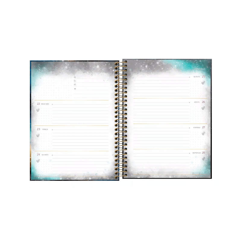 Planner Espiral 2024 - Tilibra - Magic 17,7x24cm 80 Folhas 63g/m²