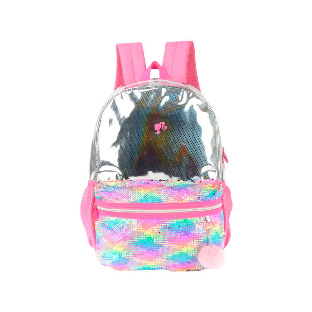 Mochila Luxcel Barbie Met lica c Paet s Papelaria Unic rnio