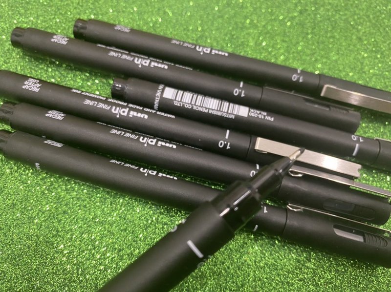 Caneta Nanquim - Uni Pin - 1.0 preta