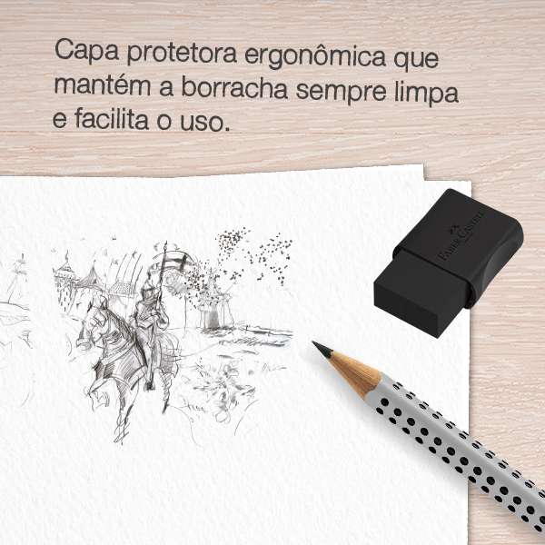 Borracha - Faber-Castell - FC Max Black