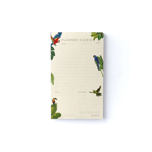 Bloco Planner Diário - Cícero - Pássaros