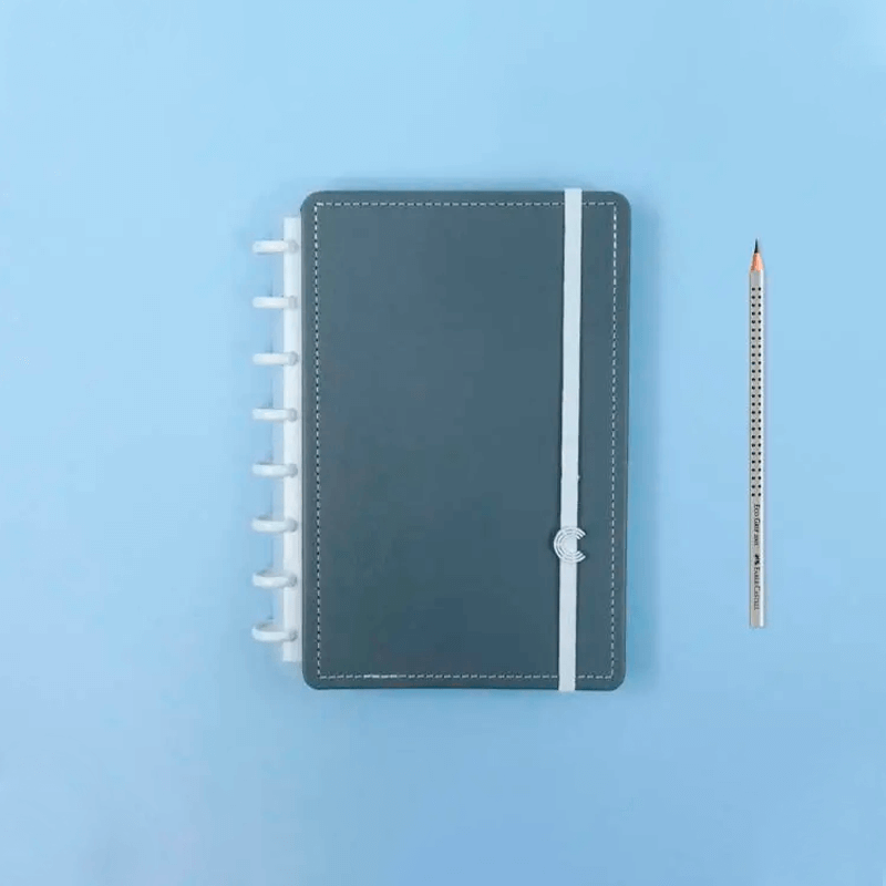 Caderno A5 - Caderno Inteligente - Cool Grey 80Fls 90g/m²