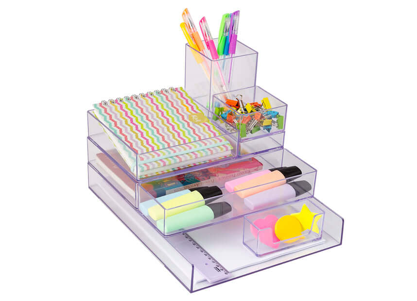 Organizador de Objetos Modular - Waleu - Pequeno Cristal