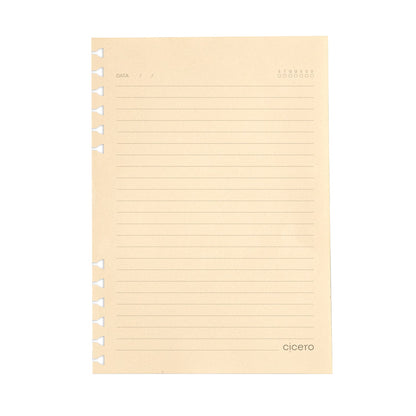 Refil Caderno Organizador - Cícero - Pautado 40 folhas Pólen 90g A5