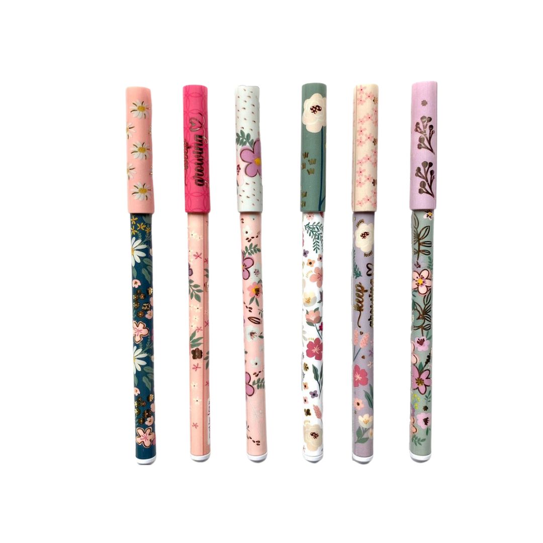 Caneta Esferográfica- Molin - Love Flowers
