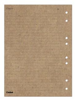 Refil Caderno Argolado - Credeal - Kraft Pautado Colegial 40 Fl
