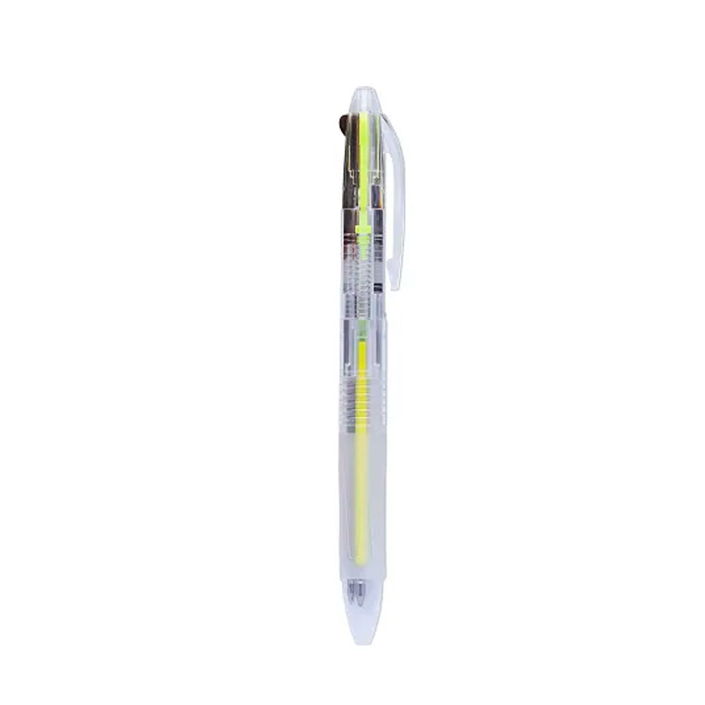 Kit Estojo Case Completo Rosa Transparente - 4 Itens