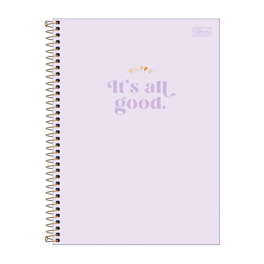 Caderno Universitário - Tilibra - Happy 10 Matérias 160 Folhas