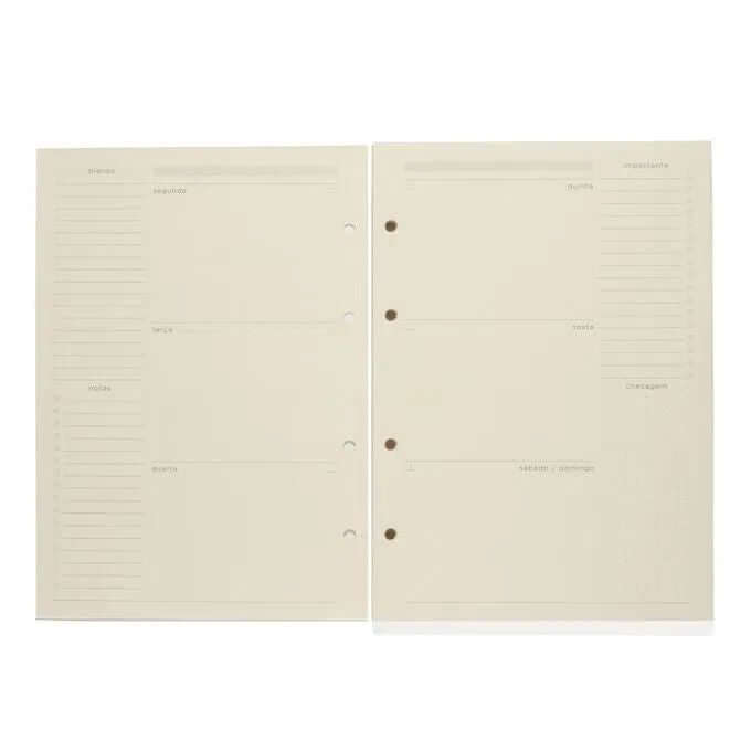 Refil Planner Caderno Argolado - Cícero - 88FLS Polen 80g 17x24