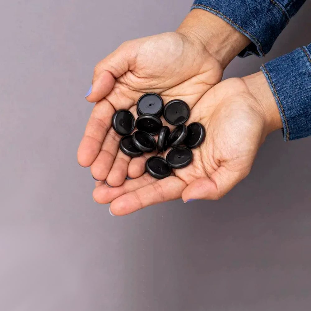 Discos G + Elásticos - Caderno Inteligente - Grande (31mm) Preto