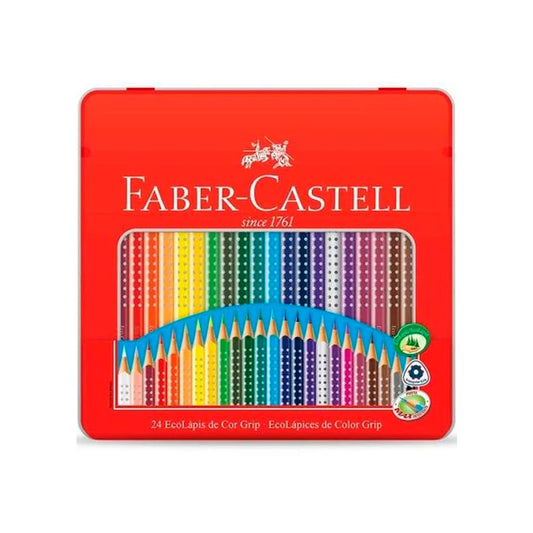 Lápis de Cor Grip - Faber-Castell -  Ecolápis 24 Cores