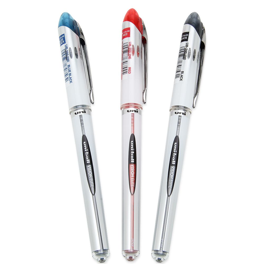 Caneta Rollerball - Uni-Ball - Vision Elite Fine Pen UB-200 0.8mm