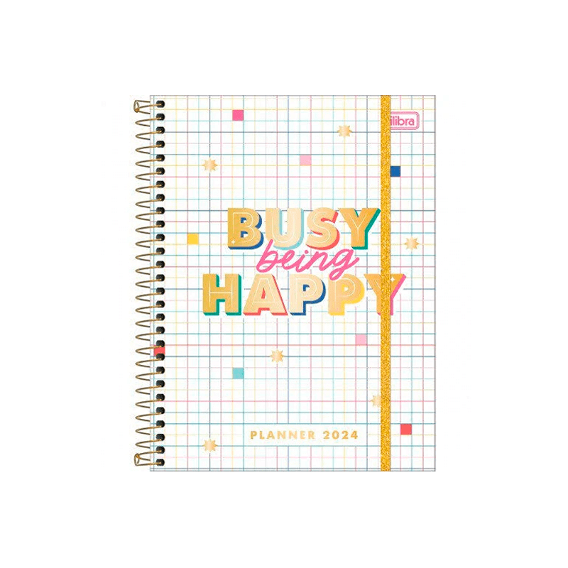 Planner Espiral 2024 - Tilibra - Be Nice 17,7x24cm 80 Folhas 90g/m²