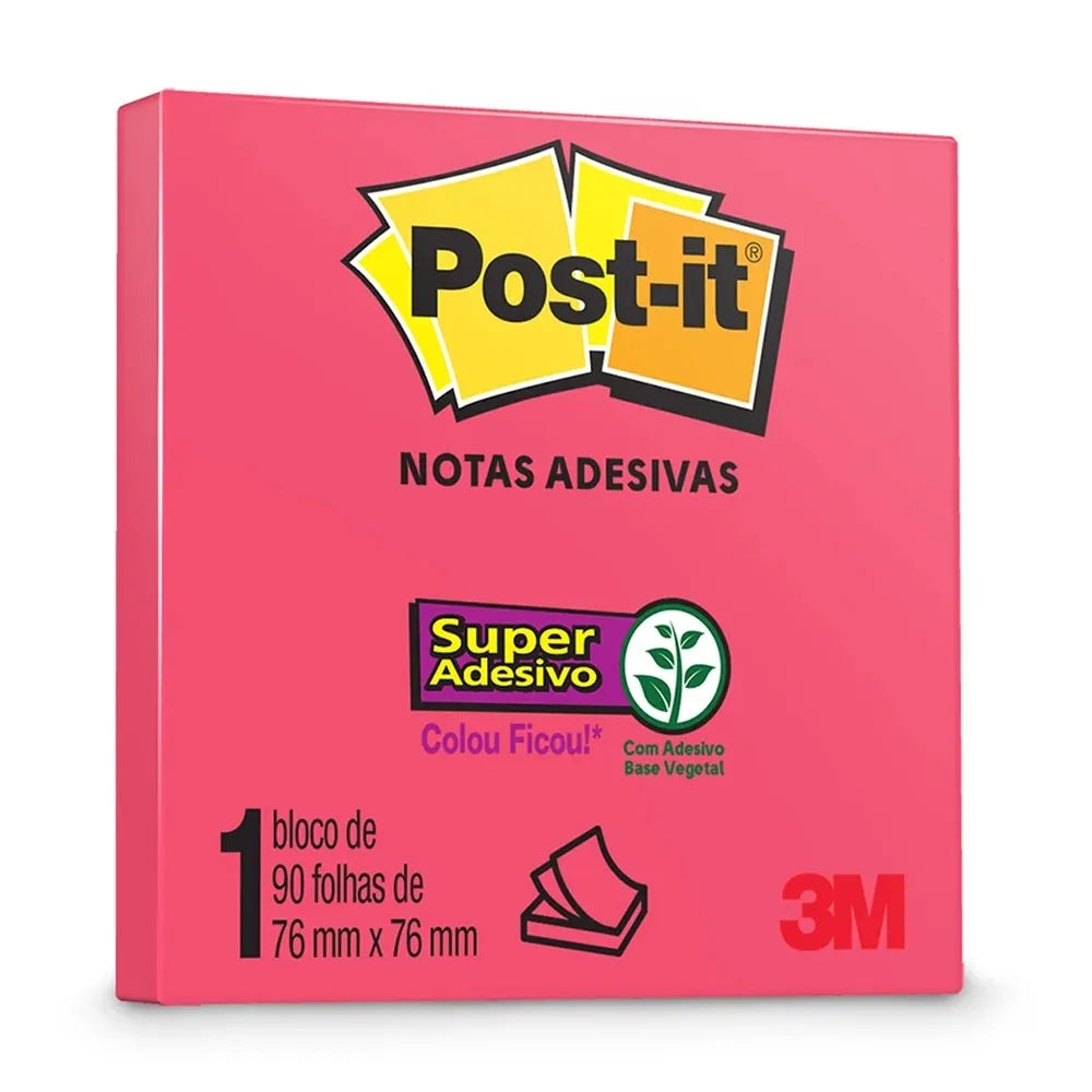 Bloco de Notas Adesivas - Post-it 3M - 90FLS 76 x 76mm
