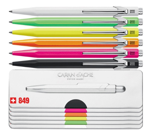 Caneta Esferográfica - Caran d'Ache - 849 Pop Line Fluo