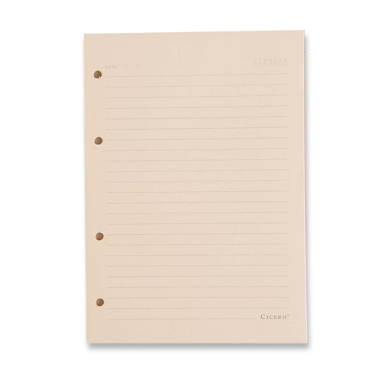 Refil Caderno Argolado - Cícero - Office Pautado 40 folhas Pólen 80g A5