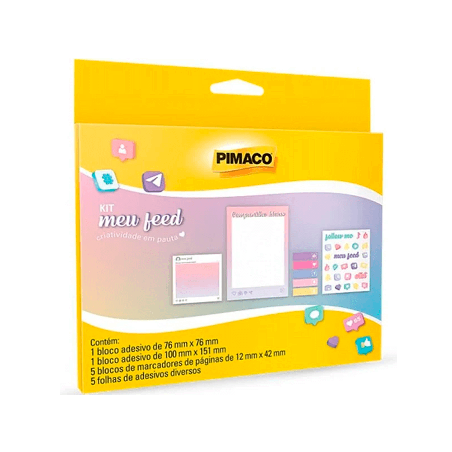 Kit Meu Feed - Pimaco - 4 Produtos