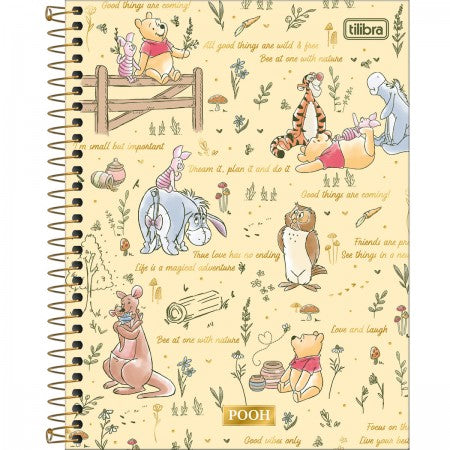 Caderno Colegial - Tilibra - Pooh c/ 80 Folhas