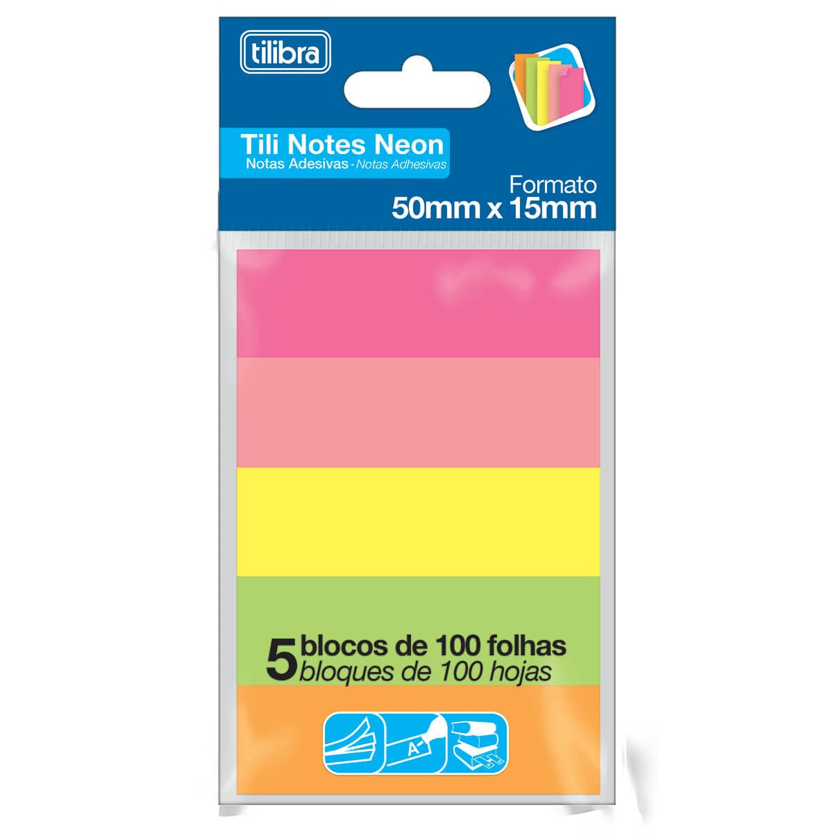 Flags - Tilibra - Tili Notes Neon 50mm x 15mm