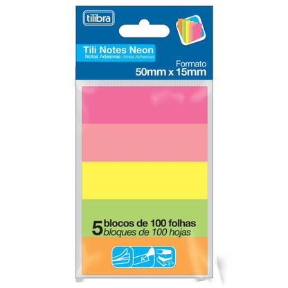 Flags - Tilibra - Tili Notes Neon 50mm x 15mm