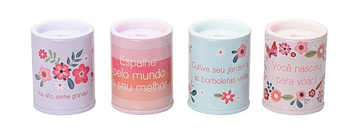 Apontador com Depósito Metálico - Molin - Borboletas