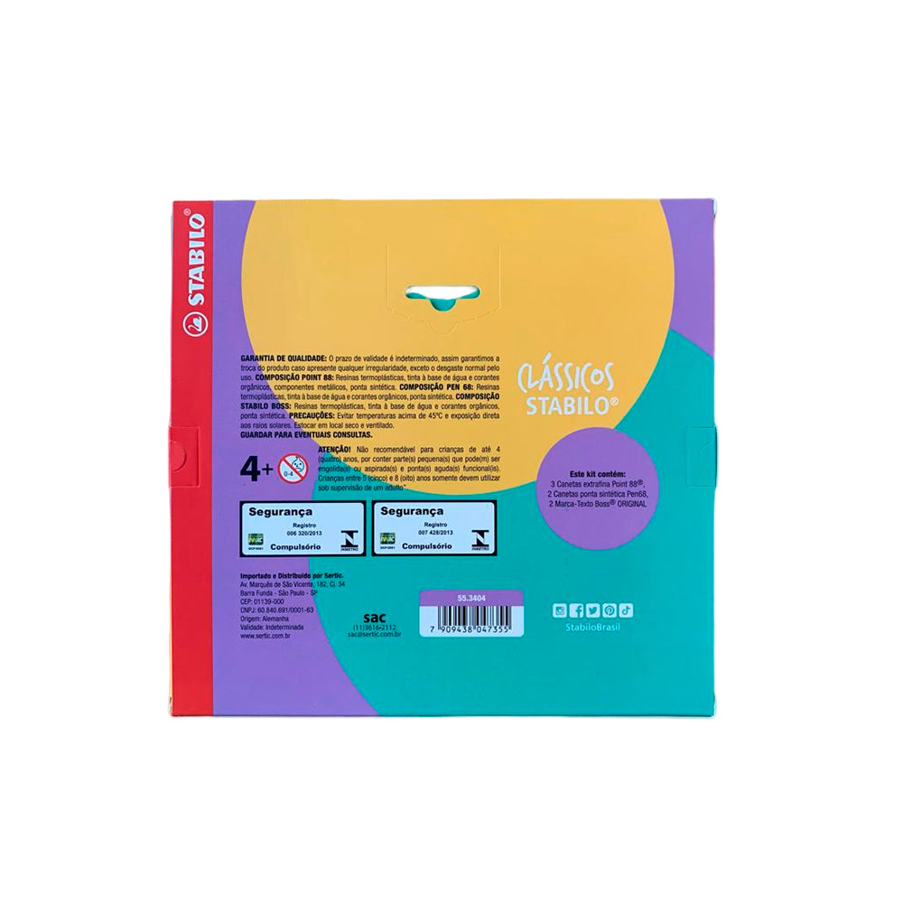 Kit Clássicos STABILO - Stabilo - 7 Itens