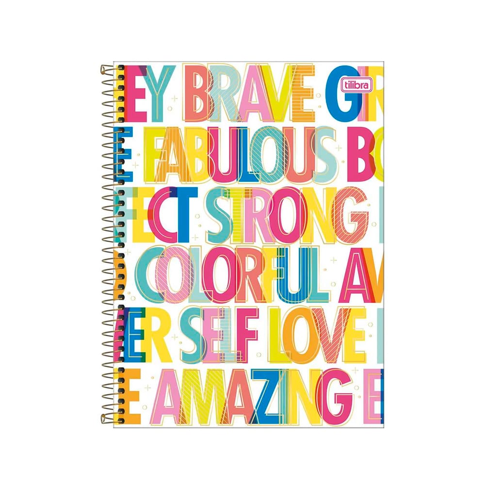 Caderno Colegial - Tilibra - Be Nice 10 Matérias 160 Folhas