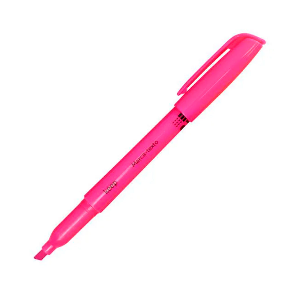 Kit Estojo Case Completo Rosa Transparente - 4 Itens