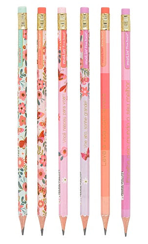 Lápis HB - Molin - Borboletas