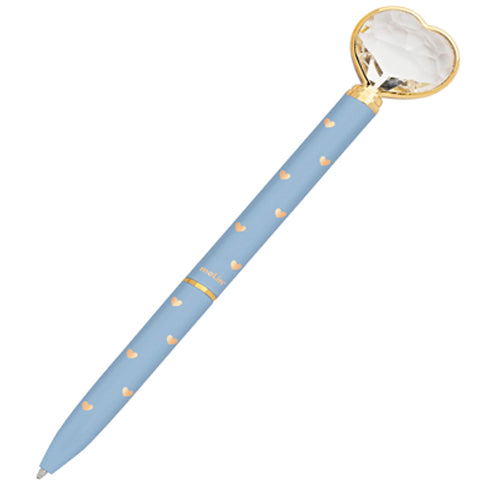 Caneta Esferográfica - Molin - Coração de Diamante Airy Blue