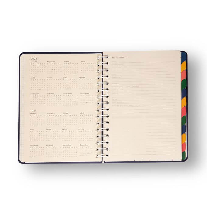 Planner Permanente Wire-o - Cícero - 14,8x21cm Brisa Romance