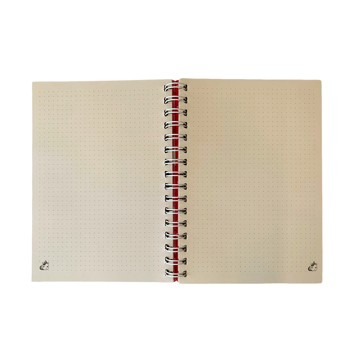 Caderno Flow A5 Pontado - Papelaria Unicórnio - Pink Mood Rosa Escuro c/ Adesivos