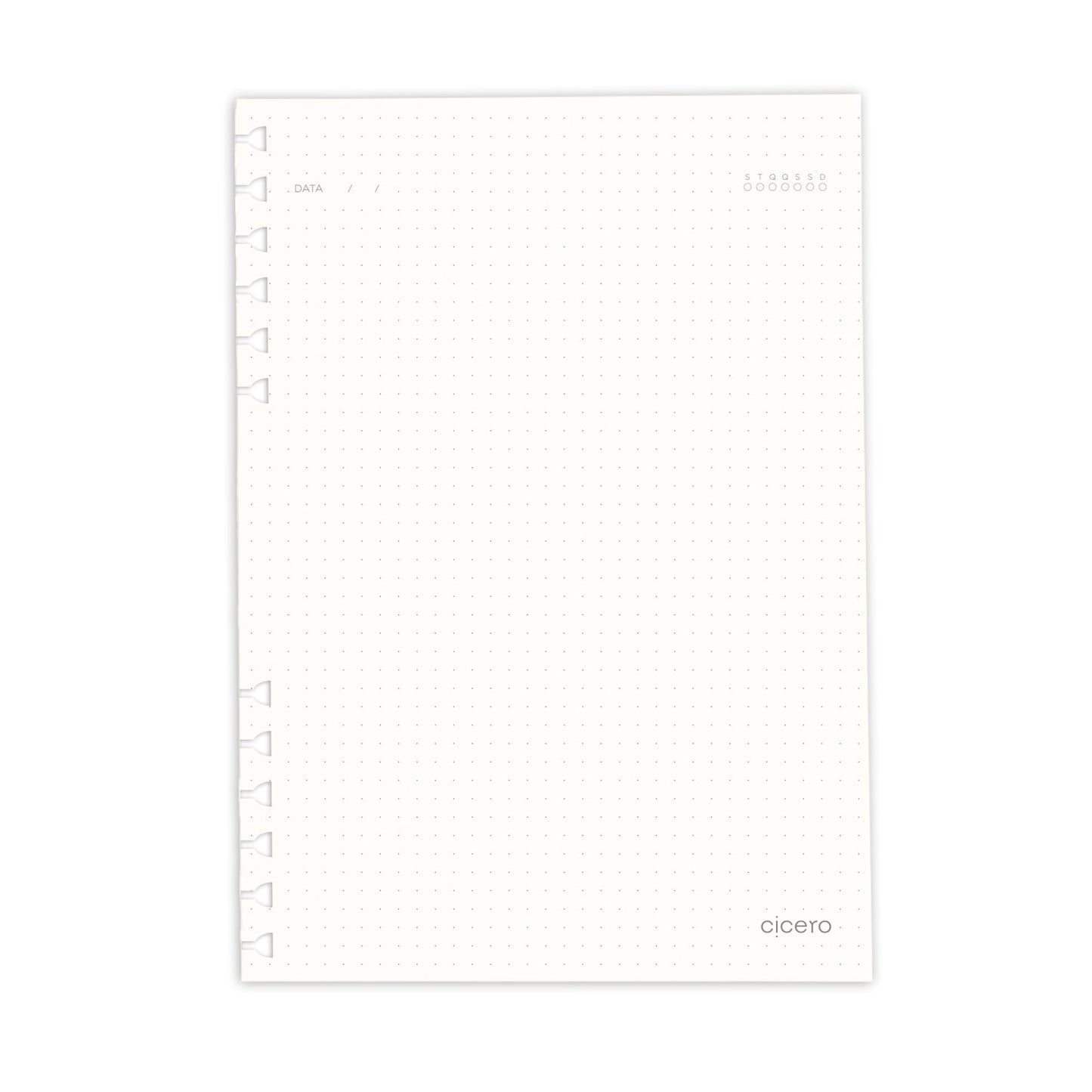 Refil Caderno Organizador - Cícero - Pontado 40 folhas Offset 90g A5