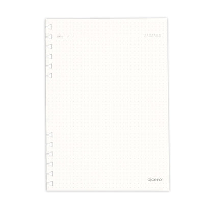 Refil Caderno Organizador - Cícero - Pontado 40 folhas Offset 90g A5