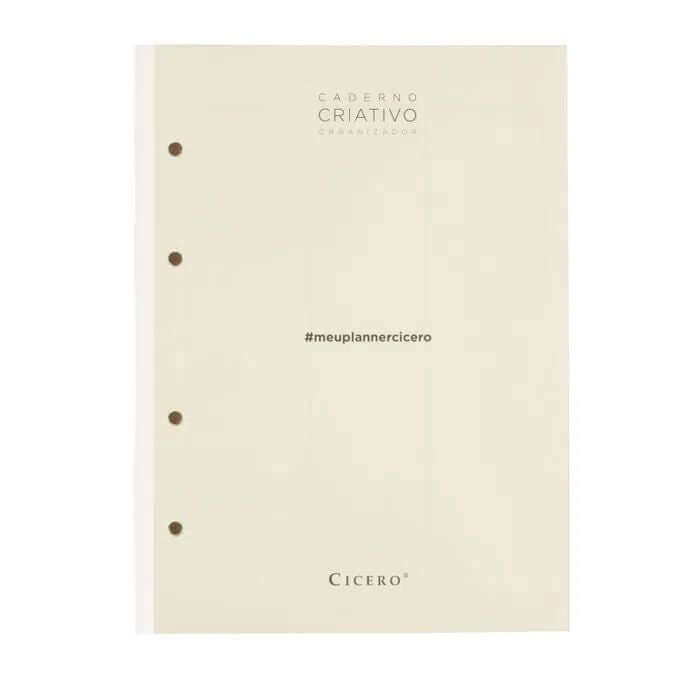 Refil Planner Caderno Argolado - Cícero - 88FLS Polen 80g 17x24