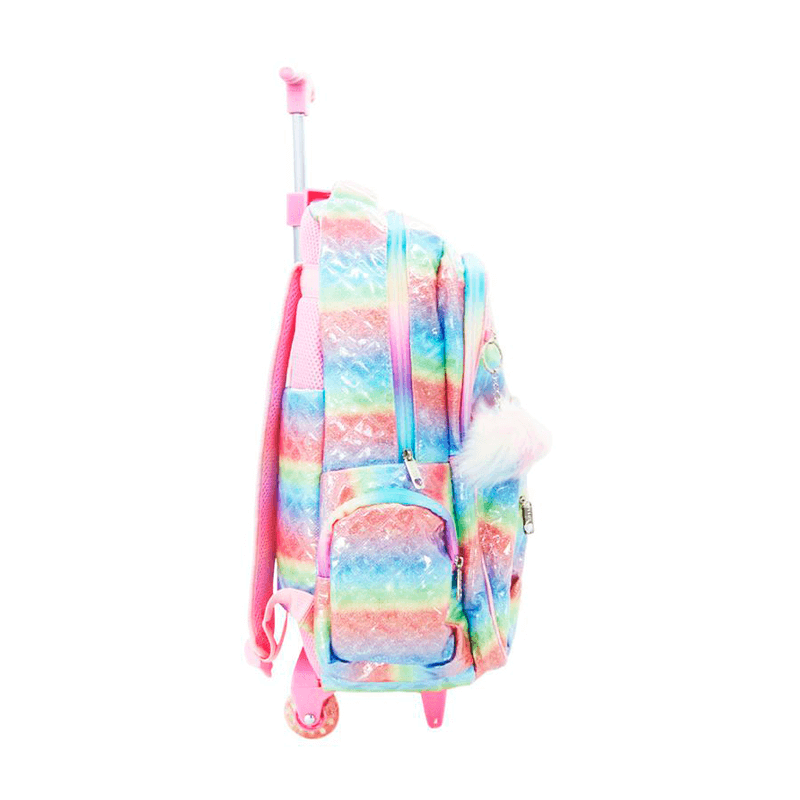 Mochila com Rodinhas - Yepp - Mochilete Juvenil Colorida Glitter