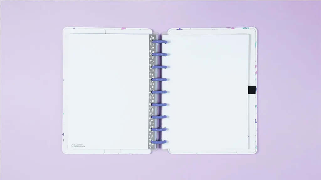 Planner Permanente - Caderno Inteligente - Lilac Fields By Sof 104 Folhas 120g/m²