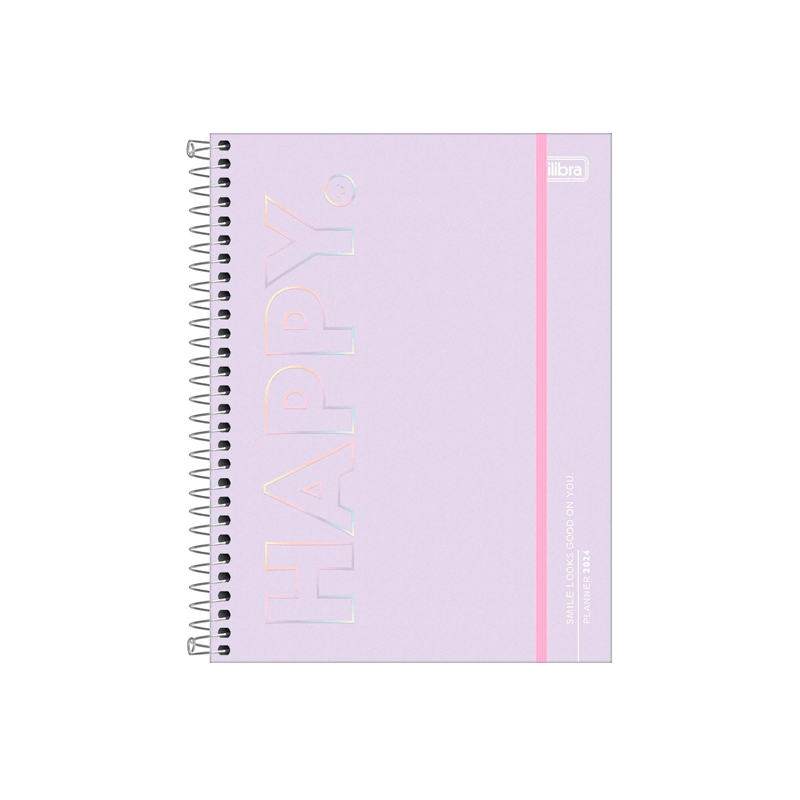 Planner 2024 - Tilibra - Happy 17,7x24cm 80 Folhas 90g/m²