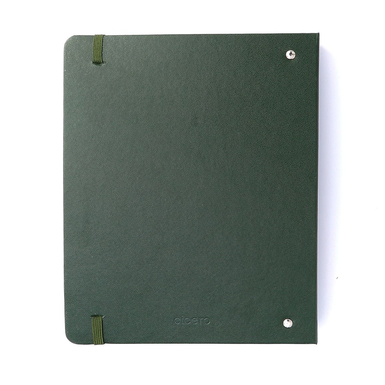 Caderno Criativo Argolado - Cícero - Office Duo Clássica Pautado & Pontado A5 Verde Oliva