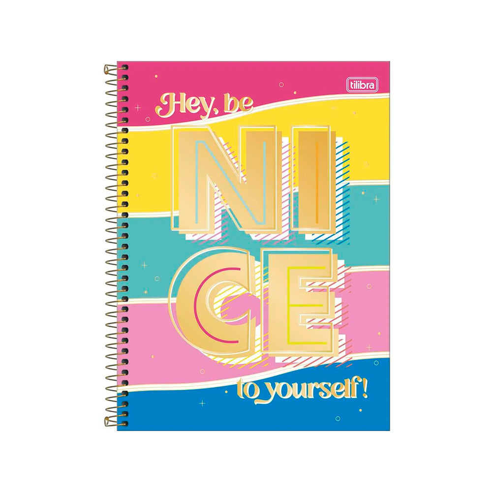 Caderno Colegial - Tilibra - Be Nice 10 Matérias 160 Folhas