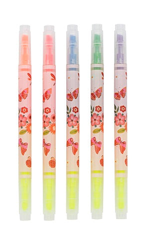 Marca Texto - Molin - 6 Cores Fluorescentes 2 Pontas