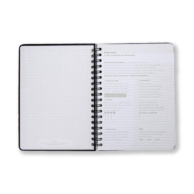Caderno de Projetos Espiral - Cícero - Pastel Block