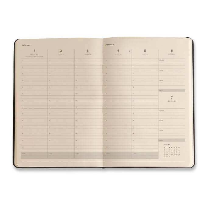 Planner 2024 - Cícero - Pólen Semanal Planejamento 17x24 Tropicália Azul