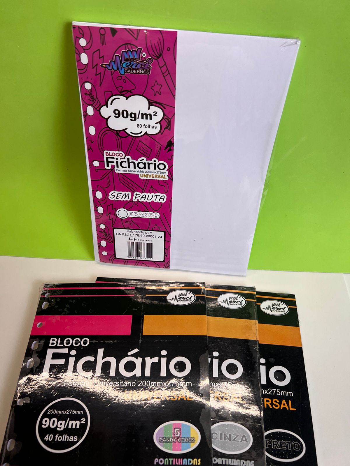 Kit Refil Universitário Pontilhado - 4 Itens