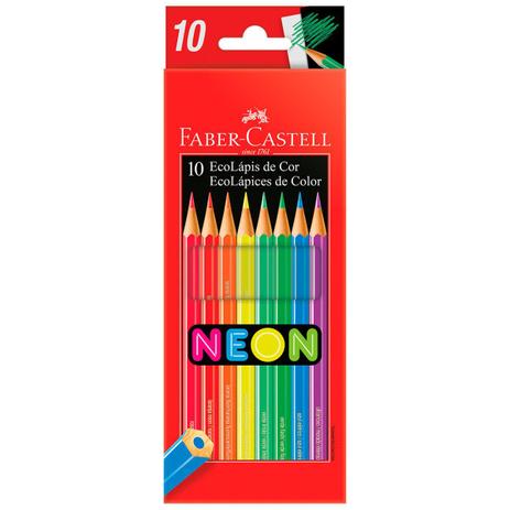 Lápis de Cor - Faber-Castell  - Neon 10 cores