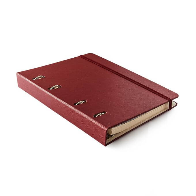 Planner Argolado 2024 - Cícero - Clássica Semanal Notas A5 Vermelho Quente