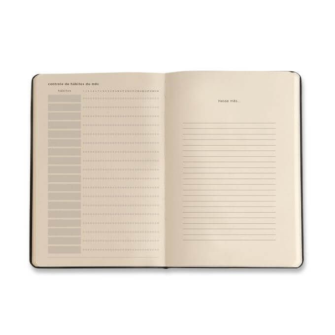 Caderneta Planner Permanente - Cícero - Clássica 14x21 Preto