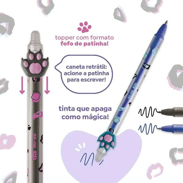 Caneta Gel - Tris Holic - Apagável Mi-Au 0.7mm